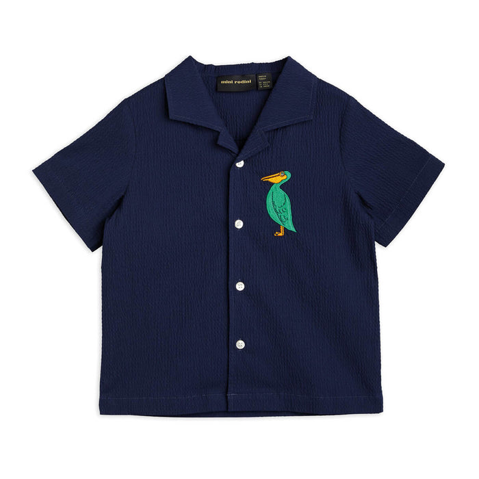 Pelican Woven Shirt - Gewebtes Kurzarmhemd aus GOTS Bio-Baumwolle