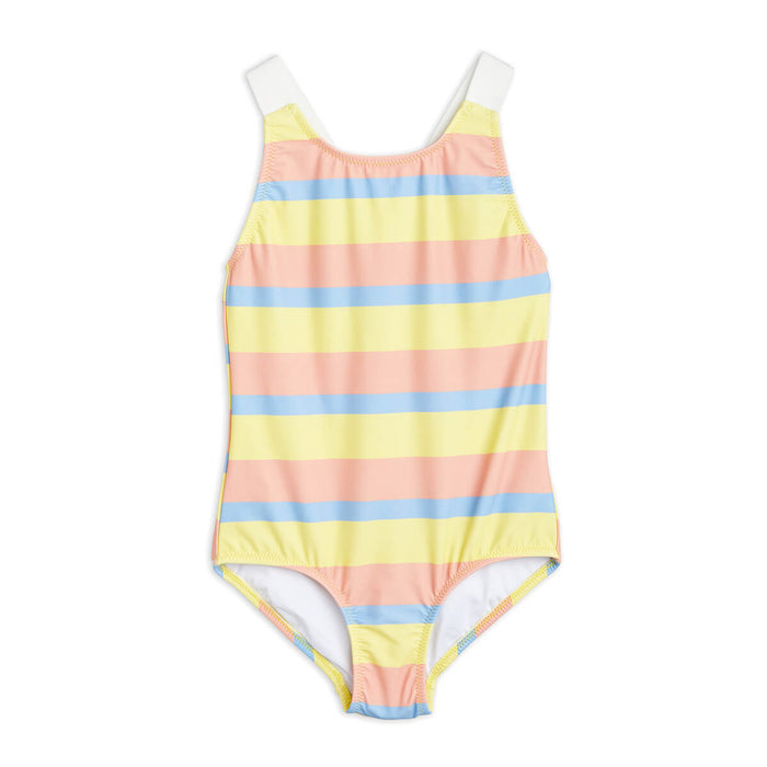 Pastel Stripe Swimsuit - Gestreifter Badeanzug aus recyceltem Polyamid