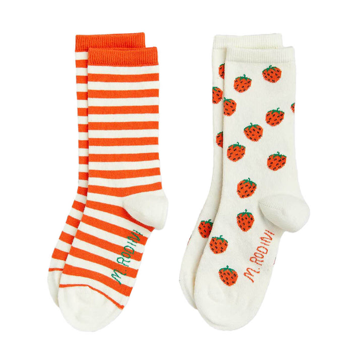Strawberries Socks 2er Pack aus GOTS Bio-Baumwolle