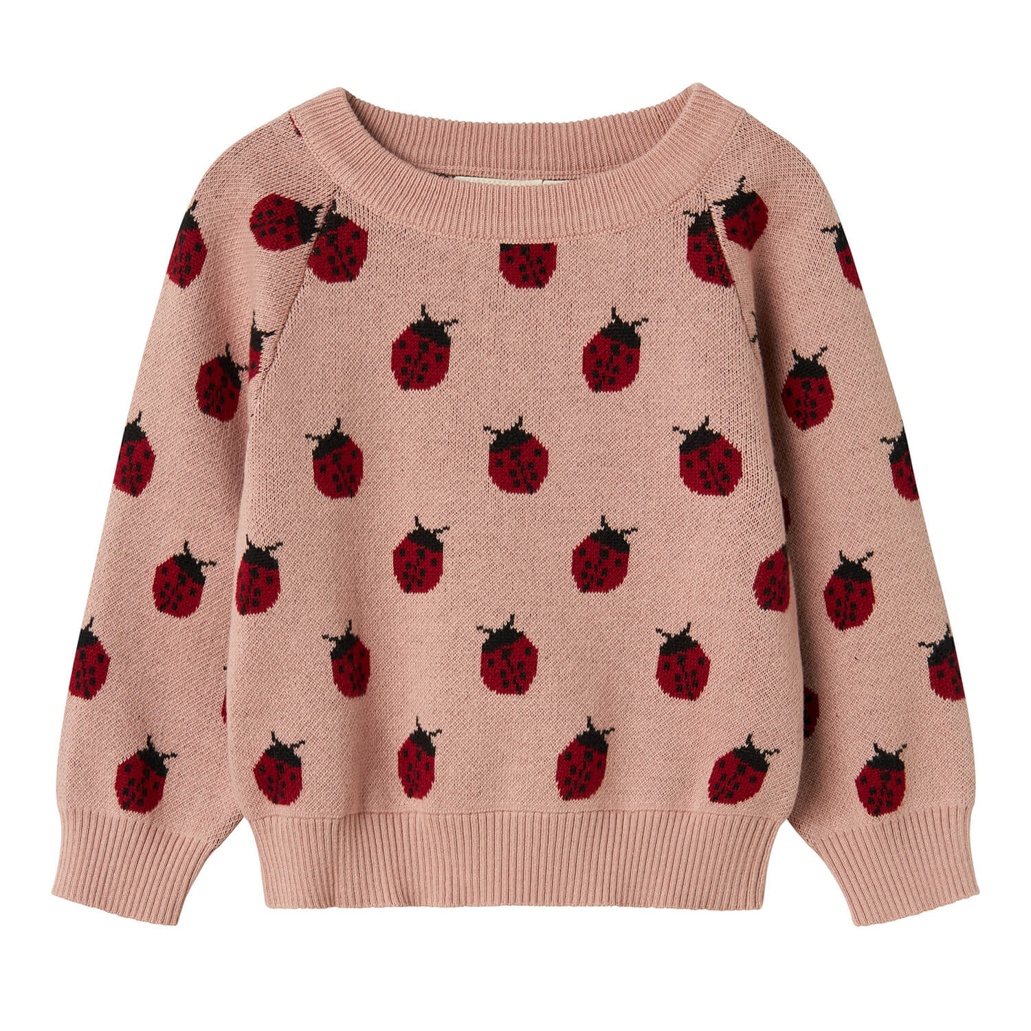 Kinder Jacquard-Strick-Pullover aus Bio-Baumwolle