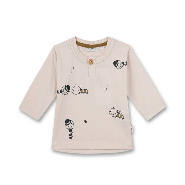 Baby Langarmshirt mit All-Over-Print aus 100% GOTS Bio-Baumwolle