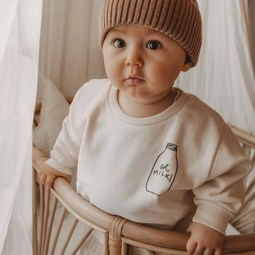 Oh Milk Sweater aus Bio-Baumwolle von Hejlenki kaufen - Kleidung, Babykleidung & mehr