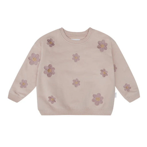 Oversized Sweatshirt Flower Power aus Bio - Baumwolle von leevje kaufen - Kleidung, Babykleidung & mehr