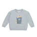 Oversized Sweatshirt Popcorn Light Blue aus 100% Bio - Baumwolle von leevje kaufen - Kleidung, Babykleidung & mehr