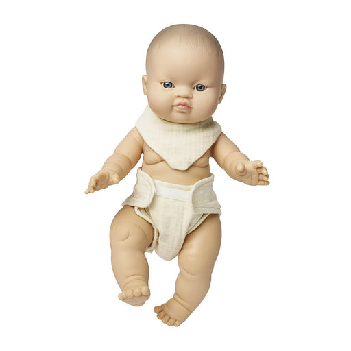 Puppen - Babyset mit Stoffwindel und Lätzchen Gr. 28 - 35 cm aus 100 % Bio - Baumwolle von Heless kaufen - Spielzeug, Geschenke, Babykleidung & mehr