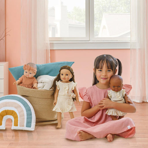 Puppen - Wickelrock mit Rüschen - Top Gr. 35 - 45 cm aus 100 % Bio - Baumwolle von Heless kaufen - Spielzeug, Geschenke, Babykleidung & mehr