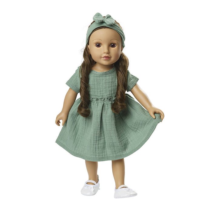 Puppenkleid Gr. 35 - 45 cm aus 100 % Bio - Baumwolle von Heless kaufen - Spielzeug, Geschenke, Babykleidung & mehr