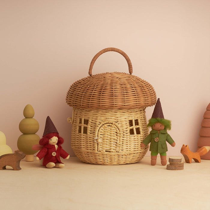 Rattan Mushroom Basket - Pilzkorb
