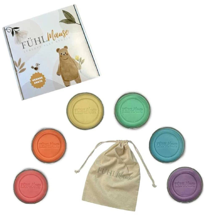 Regenbogen Knet Set - vegane Knete von Fühlmäuse kaufen - Spielzeug, Geschenke, Babykleidung & mehr