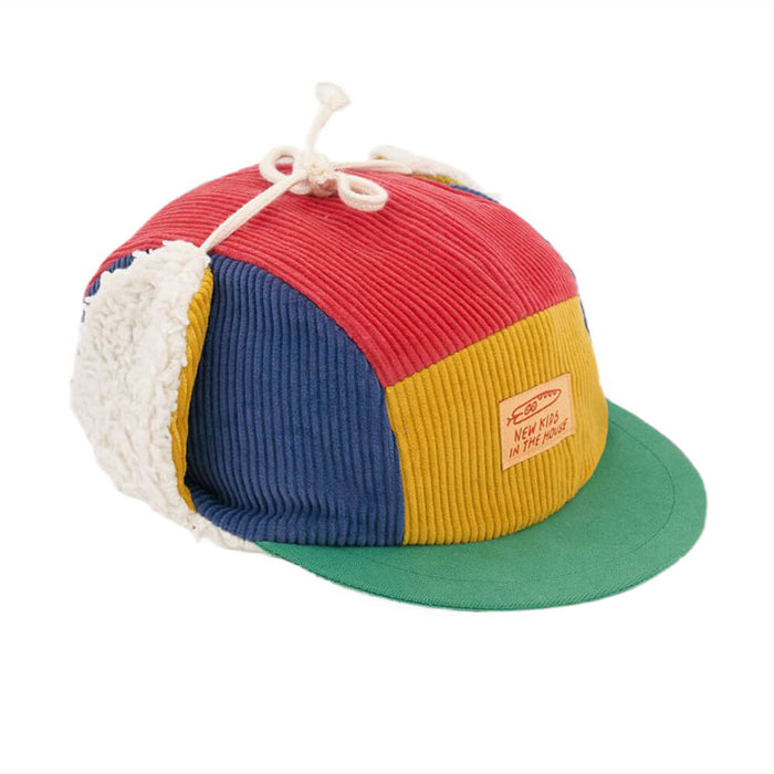 Robin Colour Cap aus Kord und Bio - Baumwollplüsch Upcyceled von New Kids in the House kaufen - Kleidung, Geschenke, Babykleidung & mehr