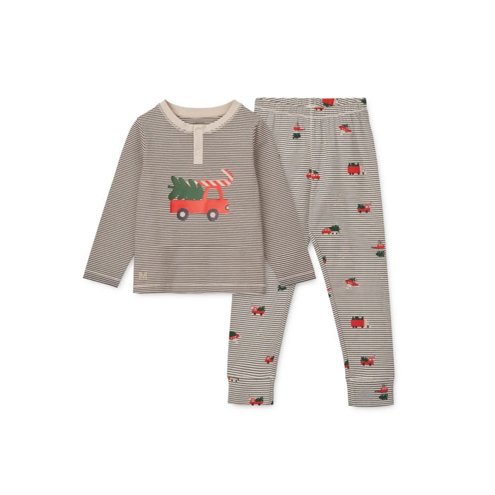 Schlafanzug Pyjama Set aus Bio - Baumwolle GOTS Modell: Wilhelm von Liewood kaufen - Kleidung, Babykleidung & mehr