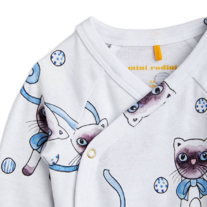 Siamkatzen Baby Wickelbody aus 100% GOTS Bio-Baumwolle von mini rodini kaufen - Kleidung, Babykleidung & mehr