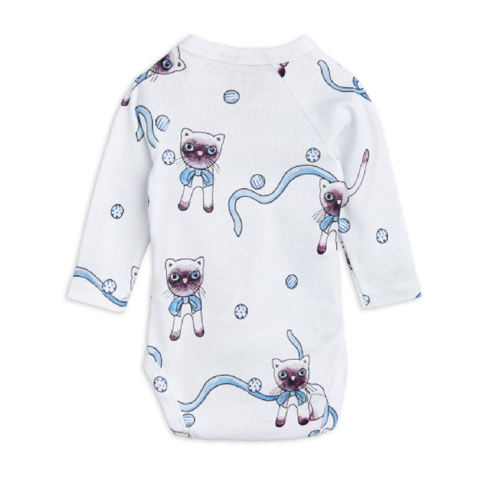 Siamkatzen Baby Wickelbody aus 100% GOTS Bio - Baumwolle von mini rodini kaufen - Kleidung, Babykleidung & mehr