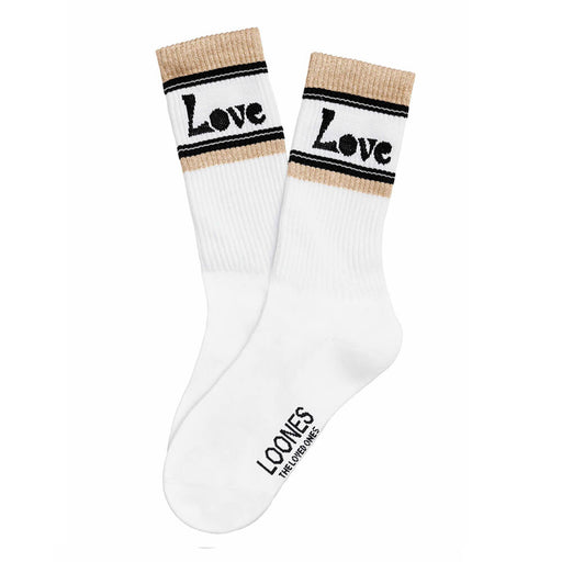 Socken LOVE glitters aus Bio - Baumwolle GOTS von Loones kaufen - Mama, Kleidung, Geschenke, Babykleidung & mehr