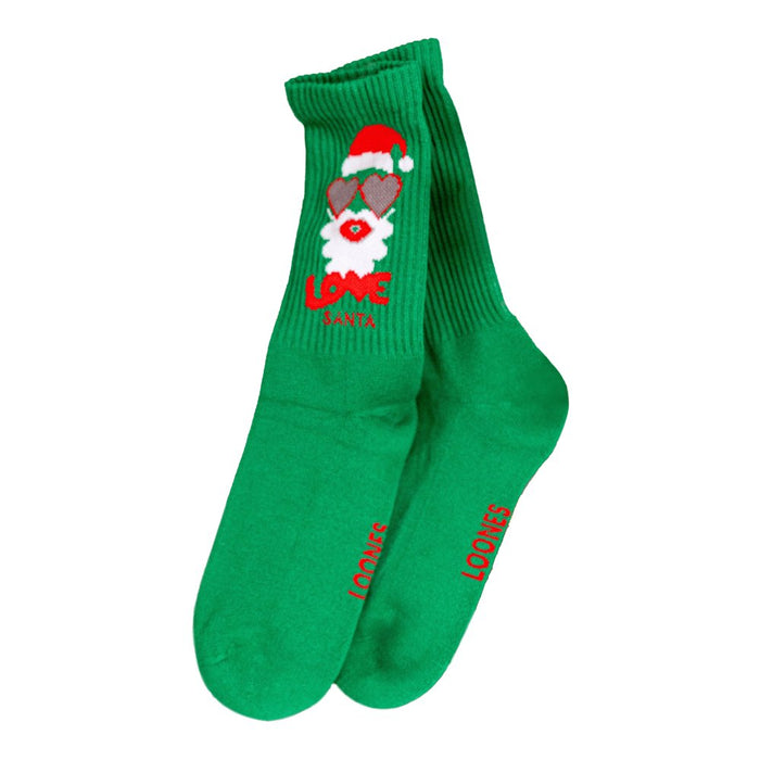 Socken LOVE SANTA aus Bio - Baumwolle von Loones kaufen - Mama, Kleidung, Geschenke, Babykleidung & mehr