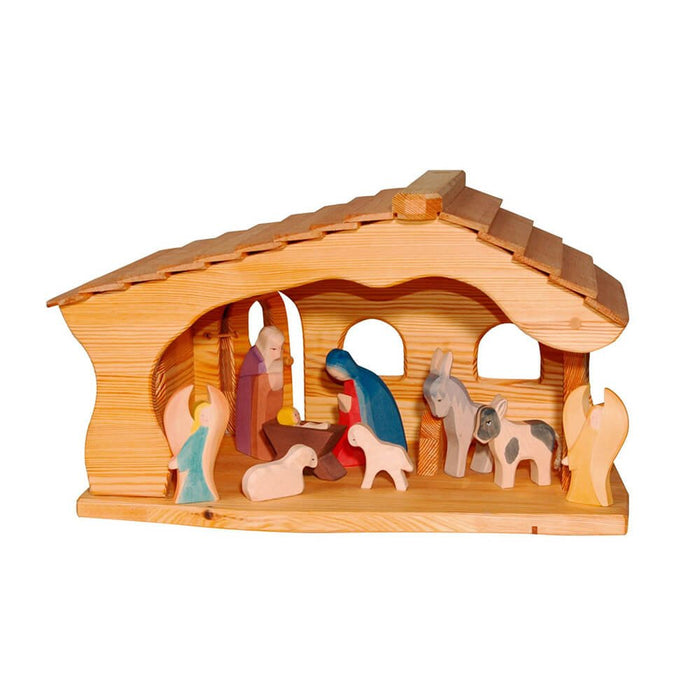 Stall (Krippe) aus Holz von Ostheimer kaufen - Spielfigur, Babykleidung & mehr