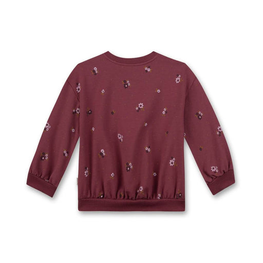 Sweatshirt mit Blumen All - Over - Print aus GOTS Bio - Baumwolle von Sanetta kaufen - Kleidung, Babykleidung & mehr