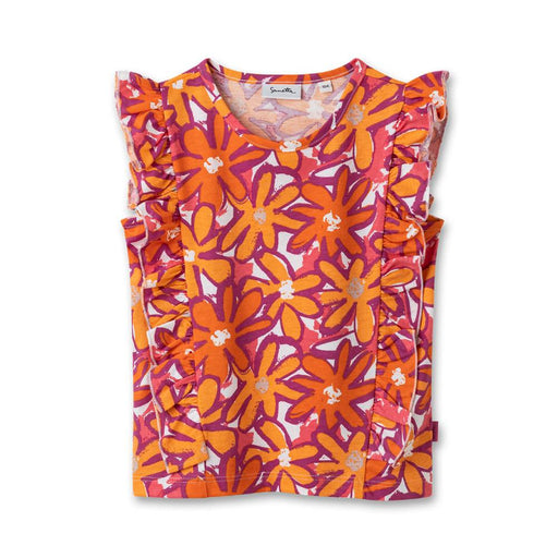 T - Shirt mit Blumen - All - Over - Print aus 100% GOTS Bio - Baumwolle von Sanetta kaufen - Kleidung, Babykleidung & mehr
