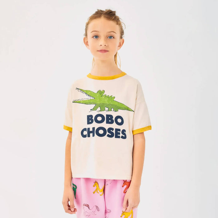 Talking Crocodile T - shirt aus 100% Bio - Baumwolle GOTS von Bobo Choses kaufen - Kleidung, Babykleidung & mehr