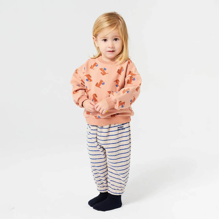 Terry Stripes Jogging Pants - Jogginghose aus Baumwolle von Bobo Choses kaufen - Kleidung, Babykleidung & mehr