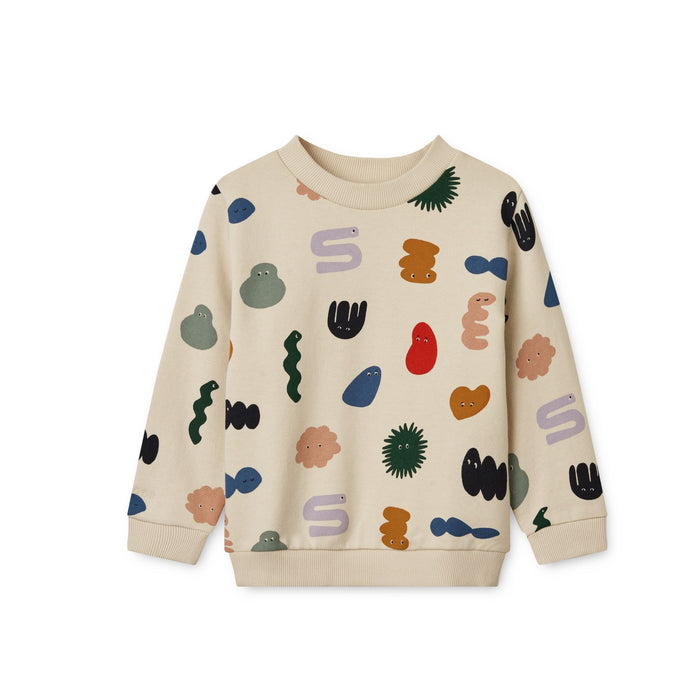 Printed Sweatshirt aus 100% Bio-Baumwolle Modell: Thora