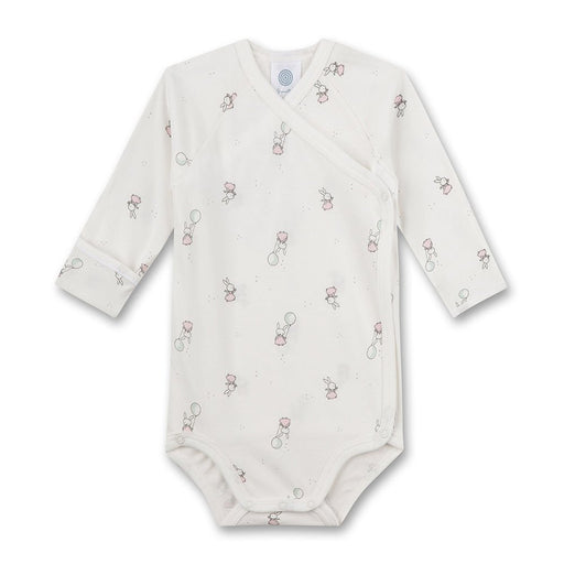 Wickelbody langarm Off - White aus 100% Bio - Baumwolle GOTS von Sanetta kaufen - Kleidung, Babykleidung & mehr