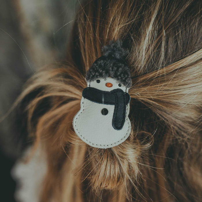 Wonda Hairclip Winter Edition - Haarspange aus 100% Leder von Donsje kaufen - Kleidung, Geschenke, Babykleidung & mehr