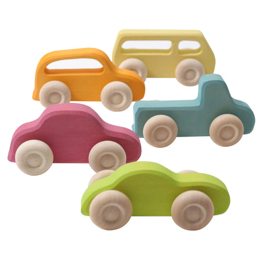 Autos Slimline 5er Set aus 100% Holz von Grimm´s kaufen - Spielzeug, Geschenke, Babykleidung & mehr