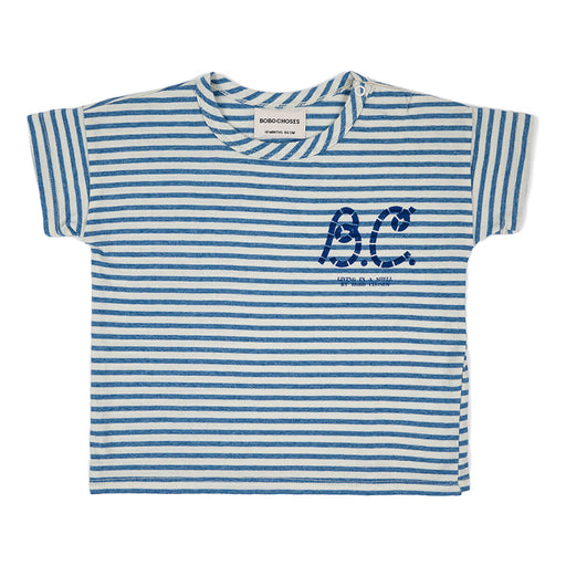 Baby Blue Stripes T-Shirt - kurzarm aus Bio Baumwolle von Bobo Choses kaufen - Kleidung, Babykleidung & mehr