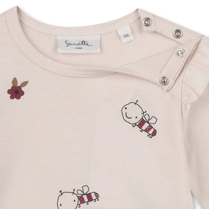 Baby Langarmshirt mit Rüschen aus 100% GOTS Bio-Baumwolle von Sanetta kaufen - Kleidung, Babykleidung & mehr