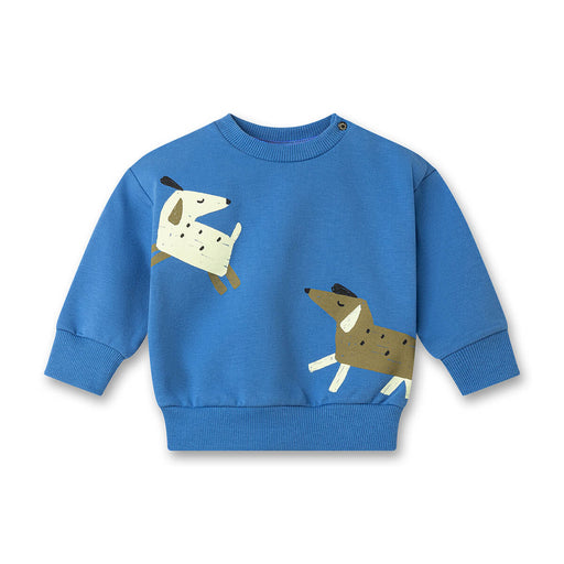 Baby Sweatshirt mit Hunde Print aus GOTS Bio-Baumwolle von Sanetta kaufen - Kleidung, Babykleidung & mehr