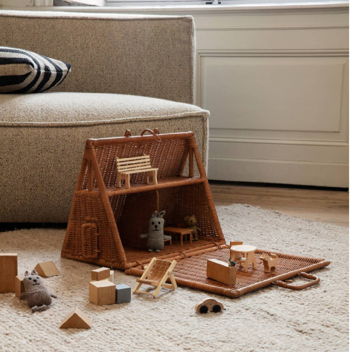 Braided A-House - Geflochtenes Rattan Haus von ferm LIVING kaufen - Spielzeug, Babykleidung & mehr