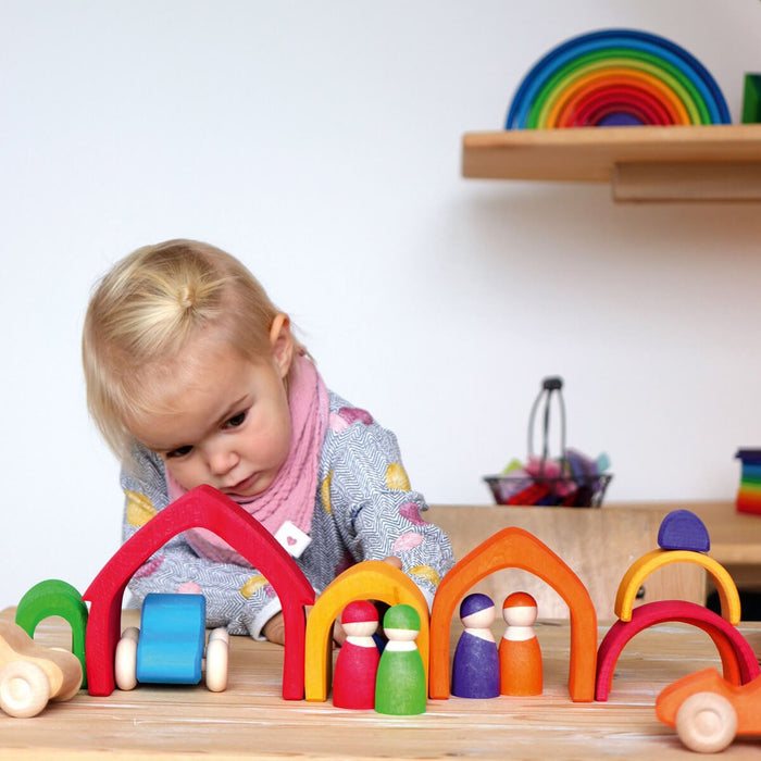 Buntes Haus aus Holz von Grimm´s kaufen - Spielzeug, Geschenke, Babykleidung & mehr