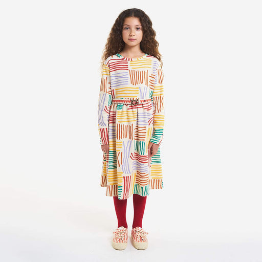 Crazy Lines All Over Dress aus Bio-Baumwolle von Bobo Choses kaufen - Kleidung, Babykleidung & mehr