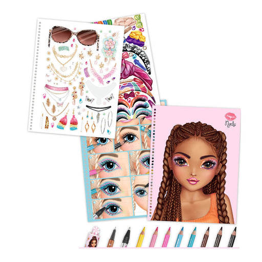 Create your TOP Model Make-Up Malbuch mit Stickern von Depesche kaufen - Alltagshelfer, Spielzeug, Geschenke, Babykleidung & mehr