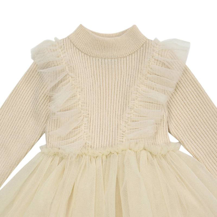 Flovos Dress - Kleid mit Tüll & Strickoberteil von Donsje kaufen - Kleidung, Babykleidung & mehr