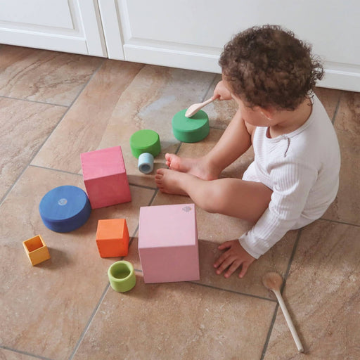 Großer Kistensatz 6 teilig aus Holz von Grimm´s kaufen - Spielzeug, Geschenke, Babykleidung & mehr