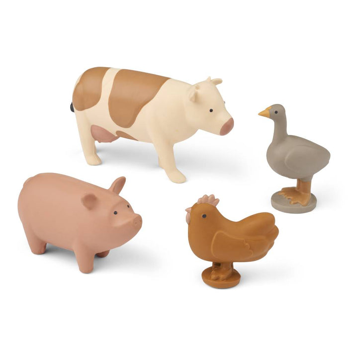 Hallie Farm Animal 4er Pack - Bauernhoftiere aus 100% Naturkautschuk von Liewood kaufen - Spielzeug, Geschenke, Babykleidung & mehr