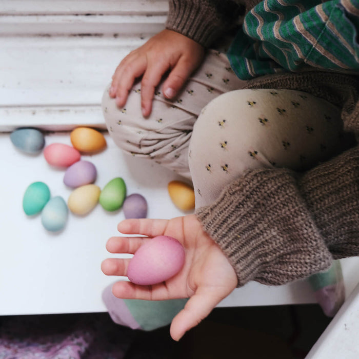 Happy Eggs - Holzeier aus PEFC Holz von Grapat kaufen - Spielzeug, Kinderzimmer, Babykleidung & mehr
