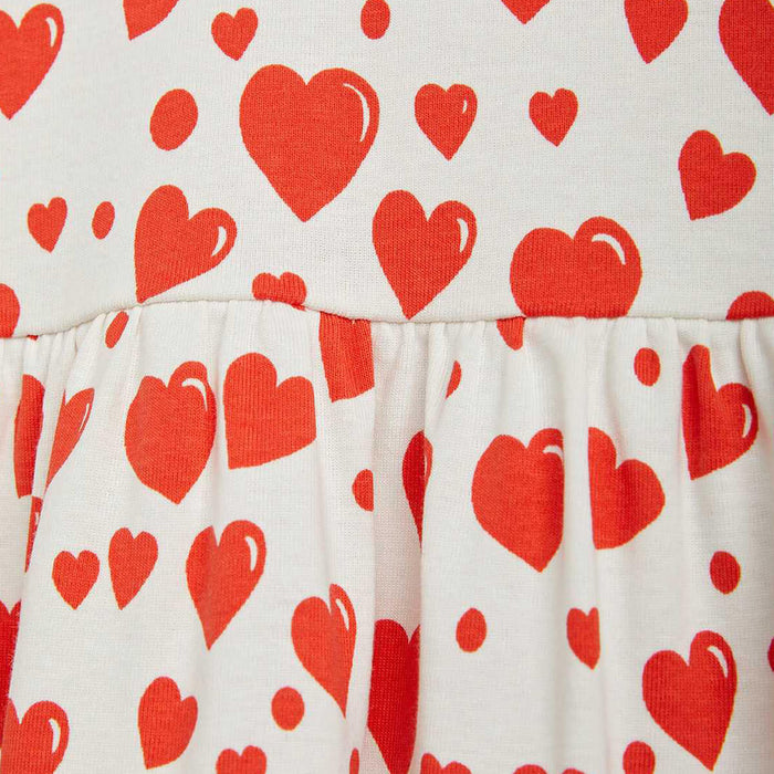 Hearts Dress - Langarm Kleid aus GOTS Bio Baumwolle von mini rodini kaufen - Kleidung, Babykleidung & mehr