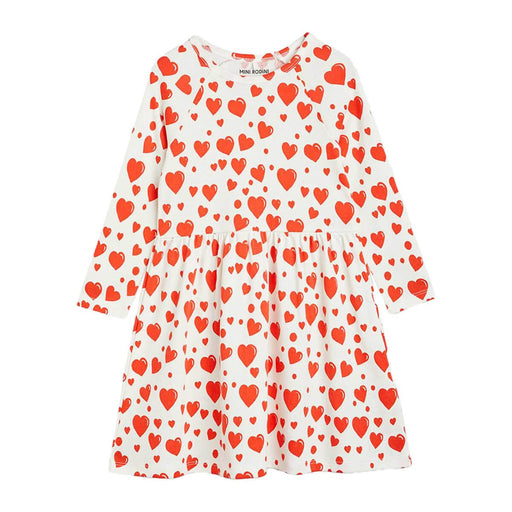 Hearts Dress - Langarm Kleid aus GOTS Bio Baumwolle von mini rodini kaufen - Kleidung, Babykleidung & mehr