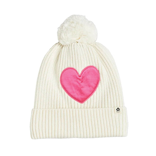 Hearts Knitted Pompom Hat - Strickmütze mit Bommel aus 100% Bio Baumwolle von mini rodini kaufen - Kleidung, Babykleidung & mehr
