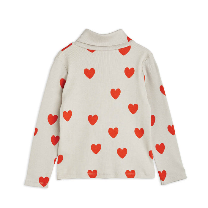 Hearts Langarm T-Shirt mit Rollkragen aus GOTS Bio Baumwolle von mini rodini kaufen - Kleidung, Babykleidung & mehr