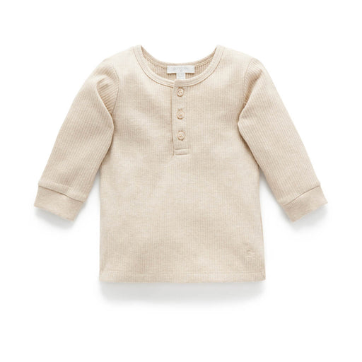 Henley Geripptes Langarm Shirt GOTS Bio-Baumwolle von Purebaby Organic kaufen - Kleidung, Babykleidung & mehr