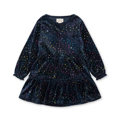 Jingle Glitter Dress - Samtkleid mit Glitzerprint aus recyceltem Polyester von Konges Slojd kaufen - Kleidung, Babykleidung & mehr