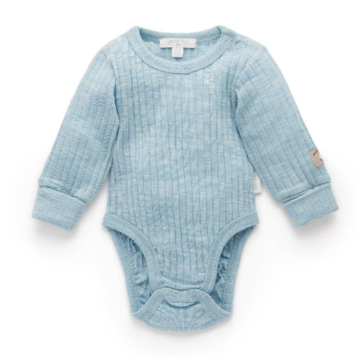 Langarm Body Gerippt aus 100% Merinowolle von Purebaby Organic kaufen - Kleidung, Babykleidung & mehr