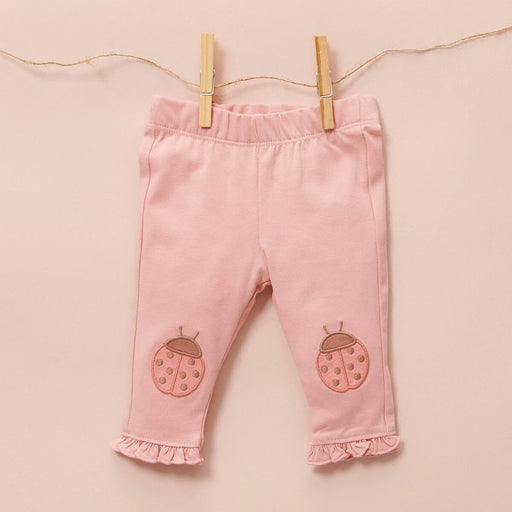 Leggings mit Knie Patches GOTS Bio-Baumwolle Lady Bird Apricot von Purebaby Organic kaufen - , Babykleidung & mehr