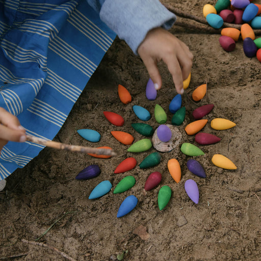 Mandala Rainbow Snowflakes Holzfiguren von Grapat kaufen - Spielzeug, Babykleidung & mehr