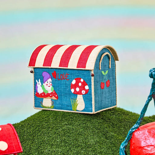 Medium Gnome Raffia Toy Basket Love Theme Print - Aufbewahrungskorb von Rice kaufen - Spielzeug, Kinderzimmer, Babykleidung & mehr