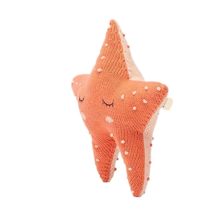 Peach The Starfish Kuscheltier Gestrickt aus Bio-Baumwolle von Knit A Buddy kaufen - Spielzeug, Geschenke, Babykleidung & mehr